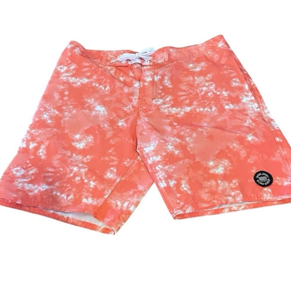 Ron‎ Jon Surf Shop brand men's tie-dye orange board shorts- 30